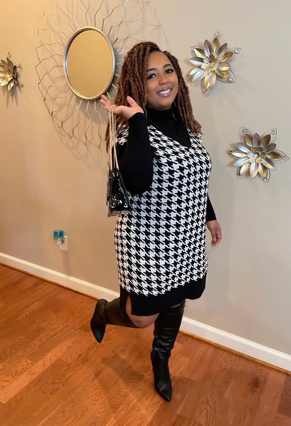 Knit Sweater Vest Dress