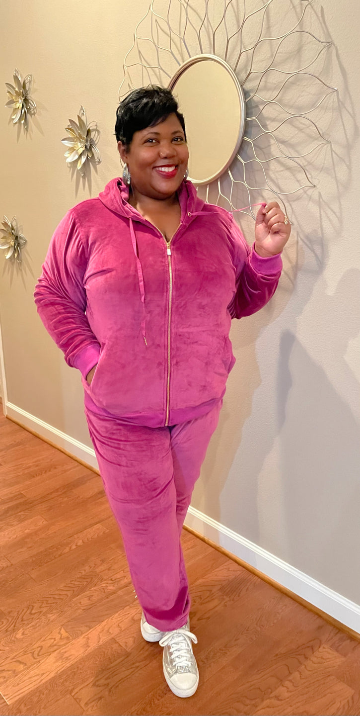 Good Vibes Tracksuit - Fuchsia