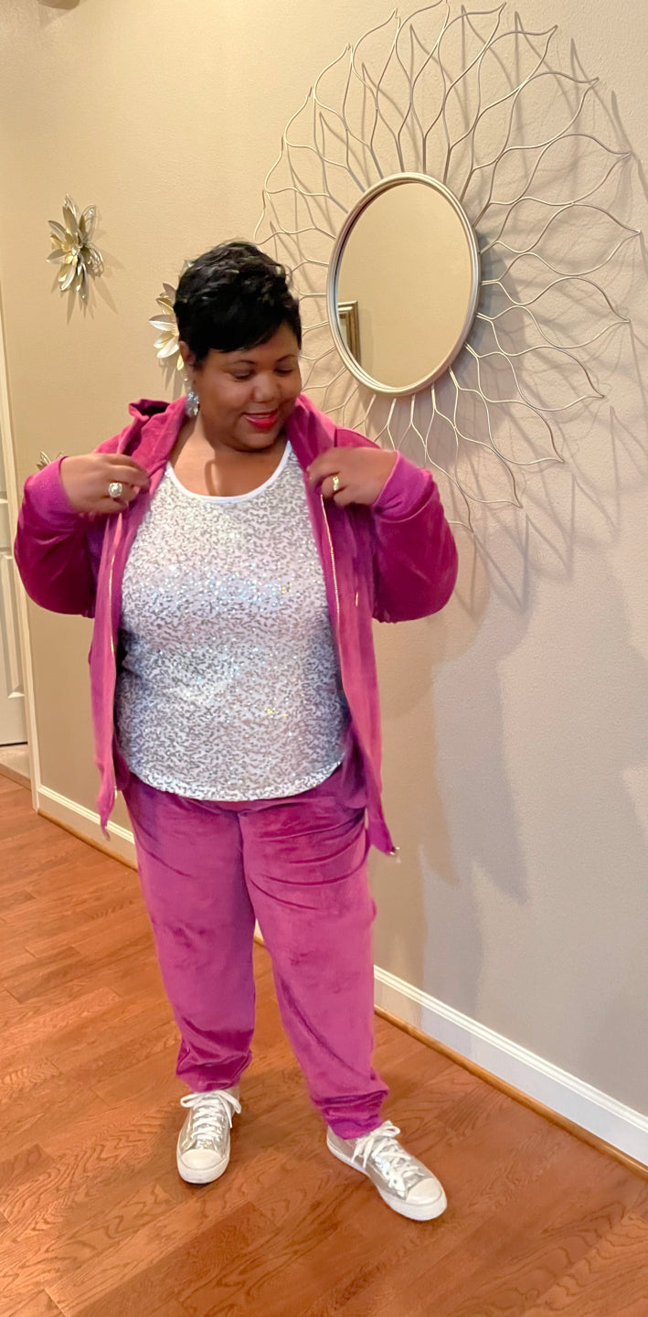Good Vibes Tracksuit - Fuchsia