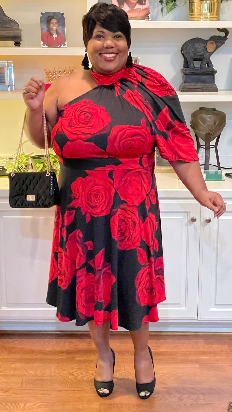 He Loves Me Floral Dress
