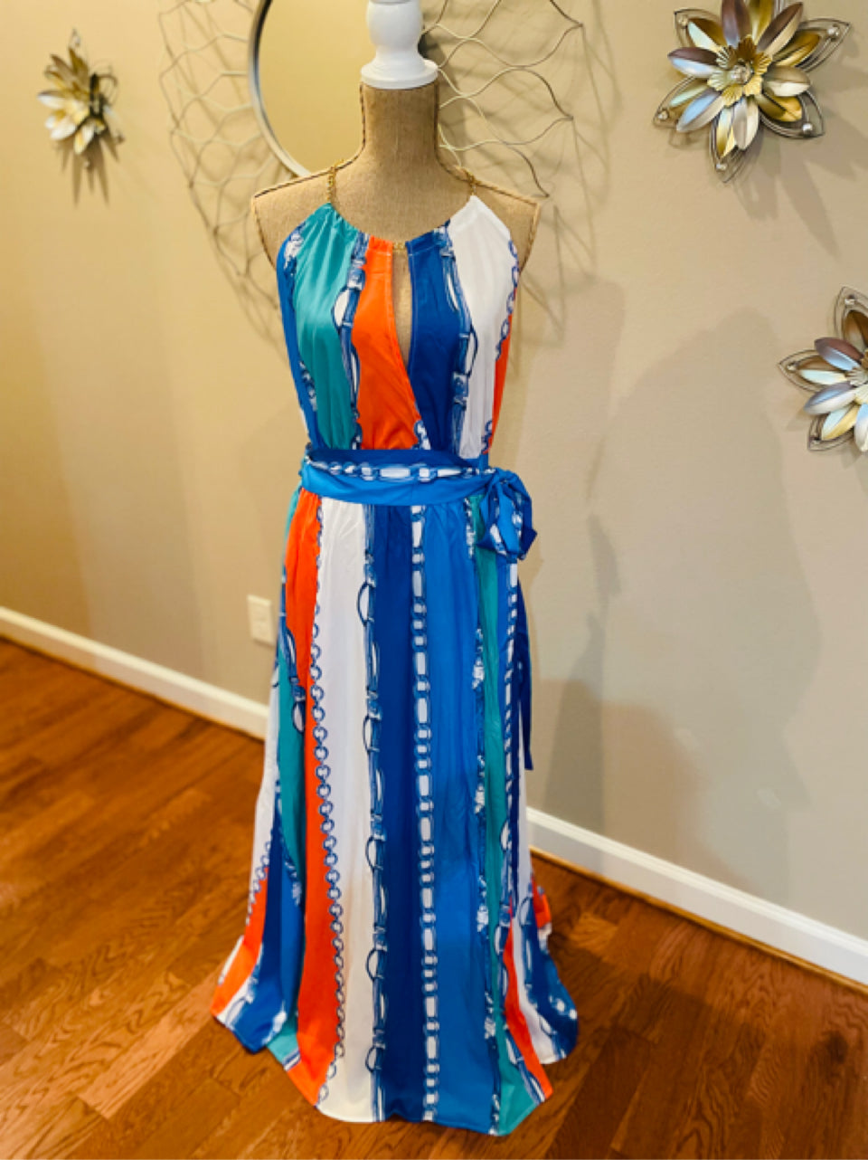 Slaycation Maxi Dress - Blue