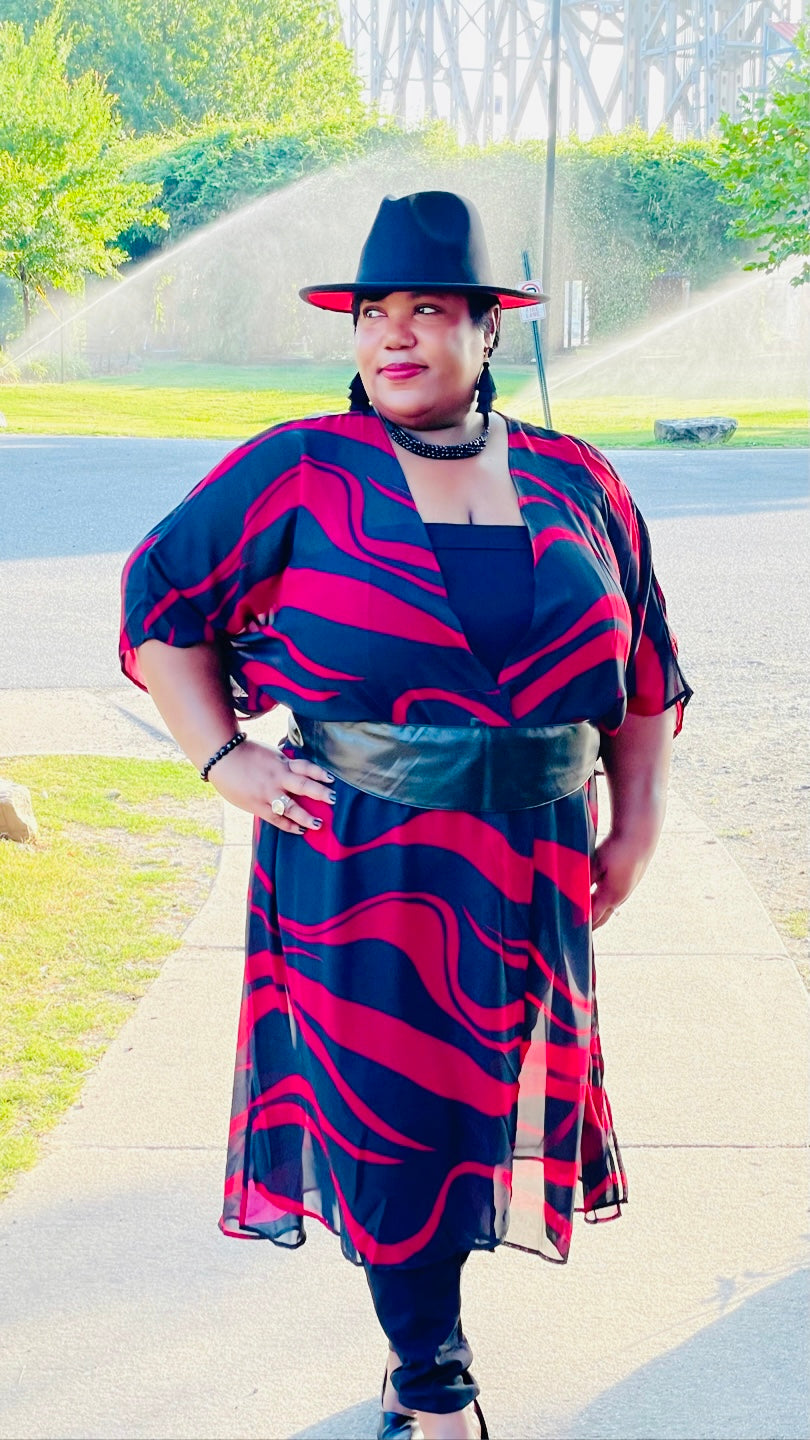 Classy Chic Kimono - Red